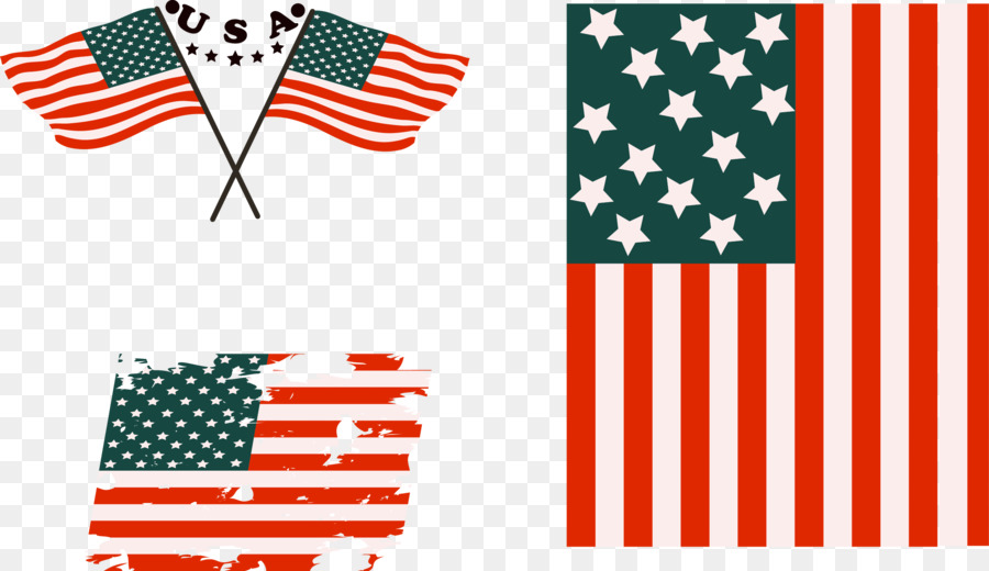 Flag of the United States Graphic design - Vector hand painted American flag png download - 2425*1400 - Free Transparent United States png Download.