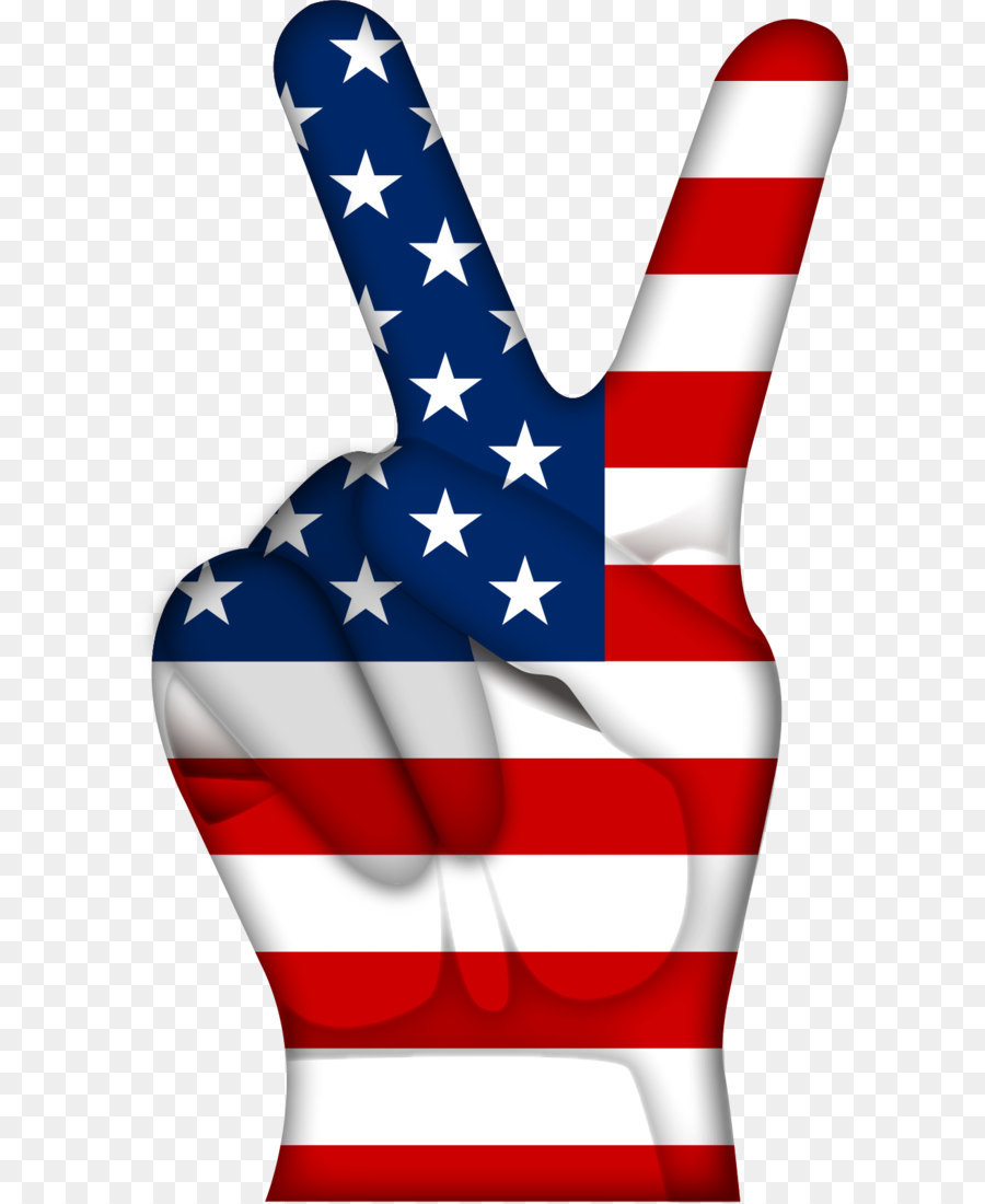 V sign Computer file - Vector American flag gesture png download - 949*1605 - Free Transparent United States ai,png Download.
