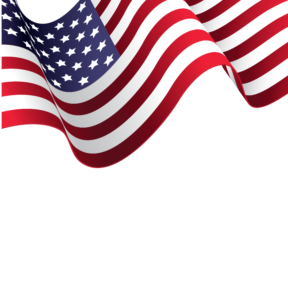 American flag vector material png download - 1000*1000 - Free ...