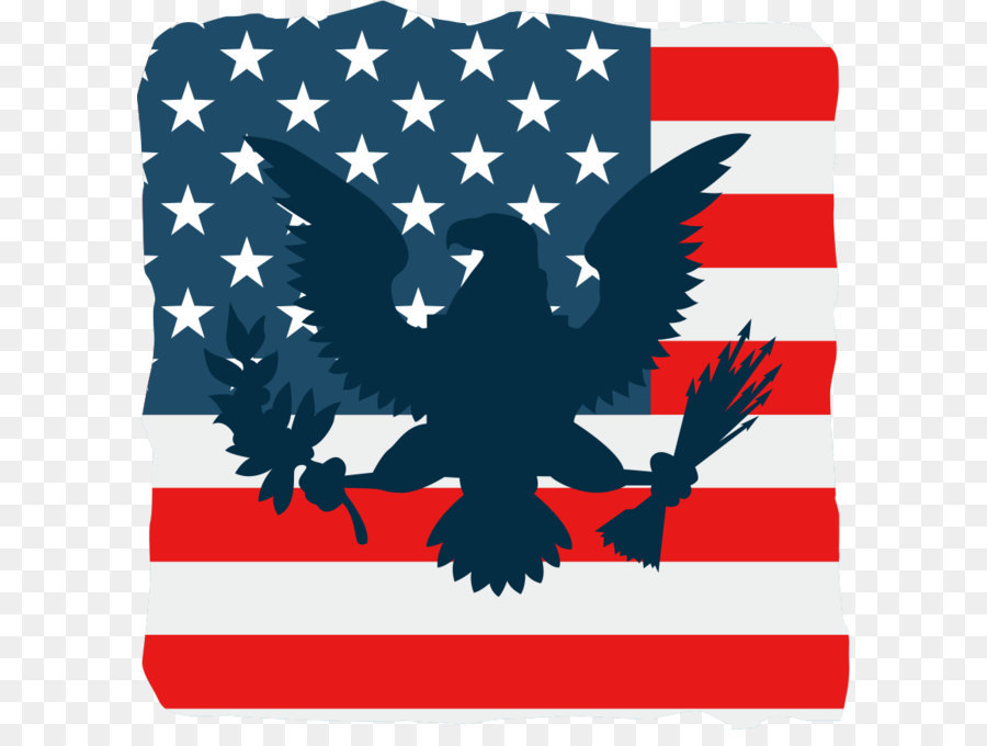 Vector American Flag and Eagle png download - 836*855 - Free Transparent United States ai,png Download.