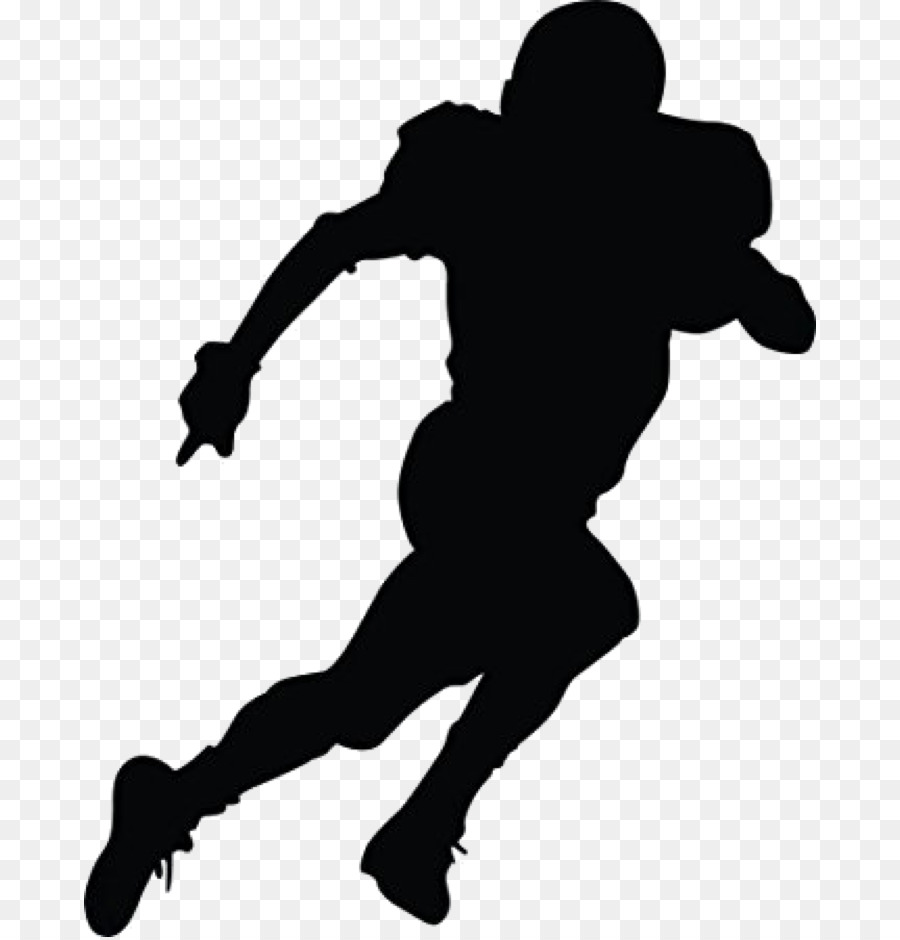 football player silhouette vector free