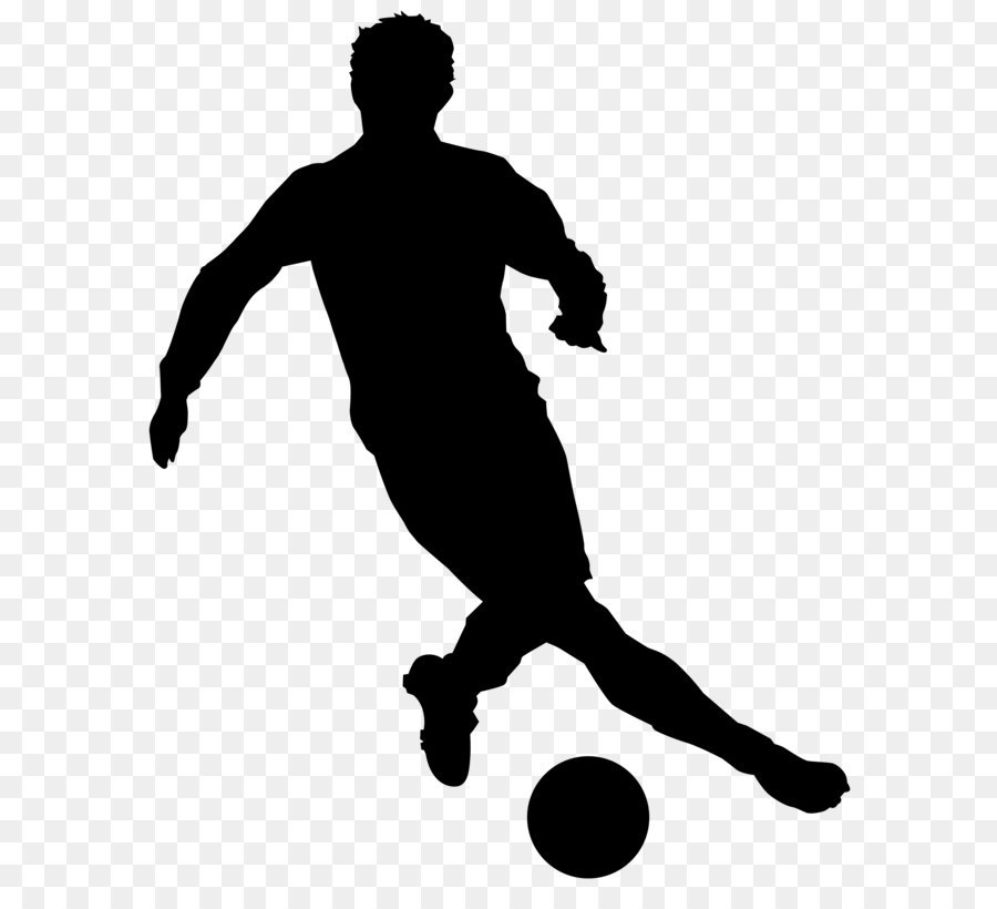 Black and white Recreation Football Player Silhouette - Football Player Silhouette PNG Clip Art Image png download - 6468*8000 - Free Transparent Football Player png Download.
