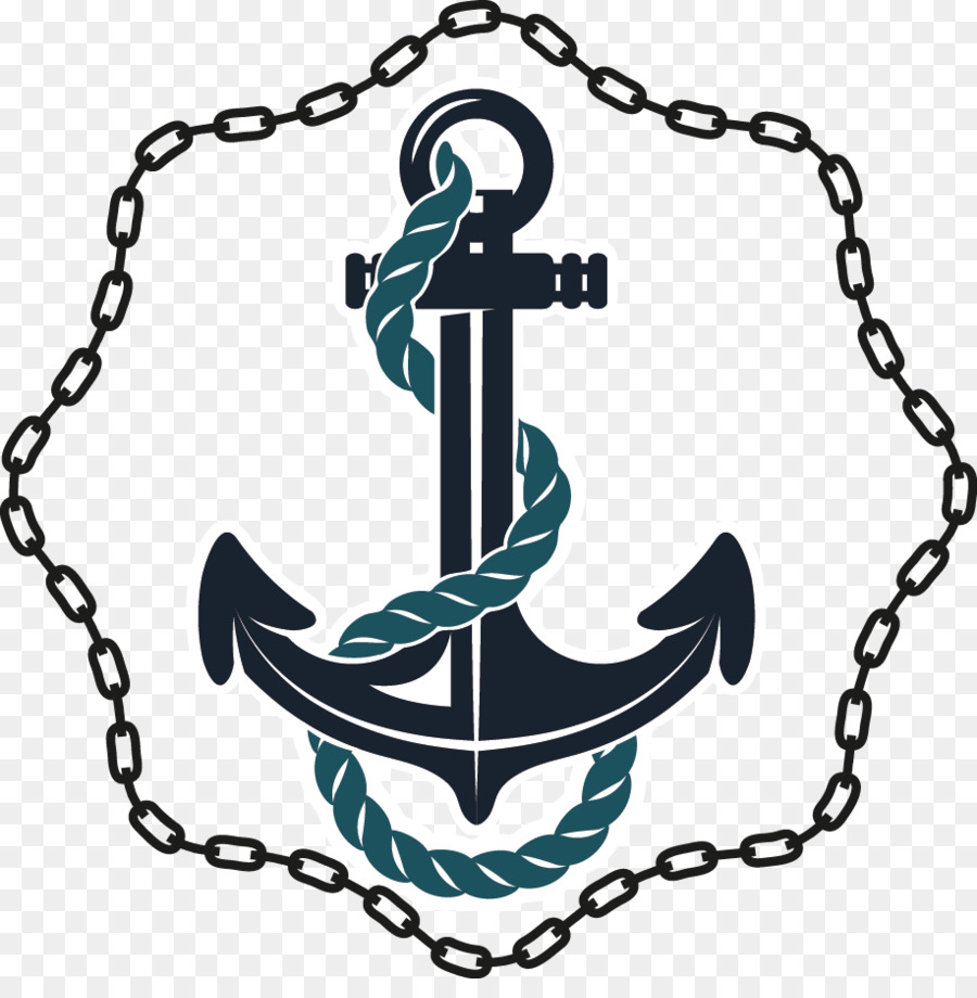 Anchor Chain Drawer Rope Clip art - Flat anchor png download - 917*919 - Free Transparent Anchor png Download.