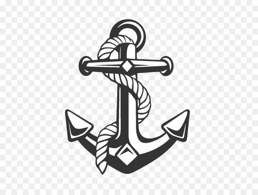 Free Anchor With Rope Silhouette, Download Free Anchor With Rope ...