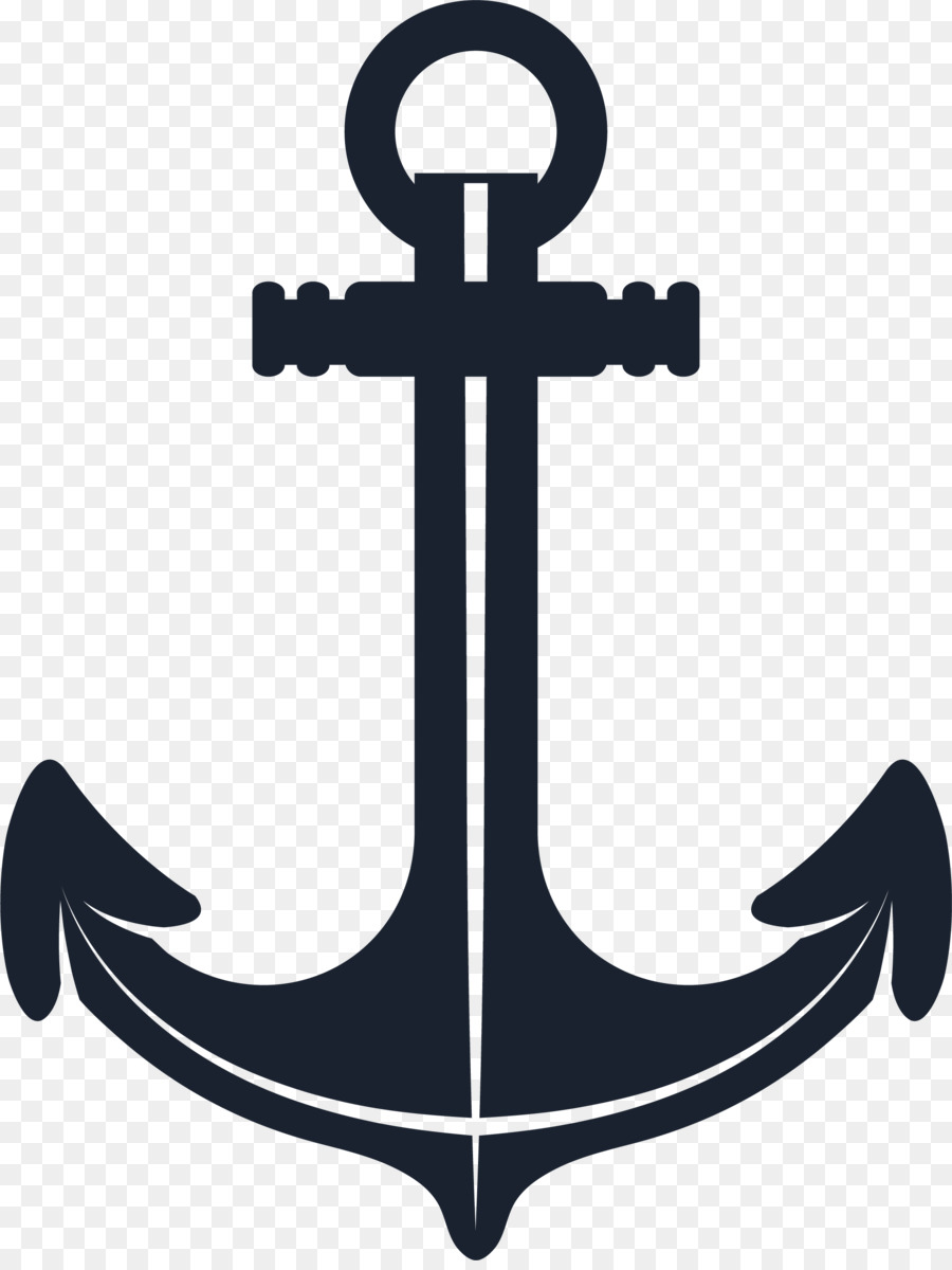 Anchor Wall decal Rope Watercraft - Hand painted black anchor png download - 2001*2648 - Free Transparent Anchor png Download.