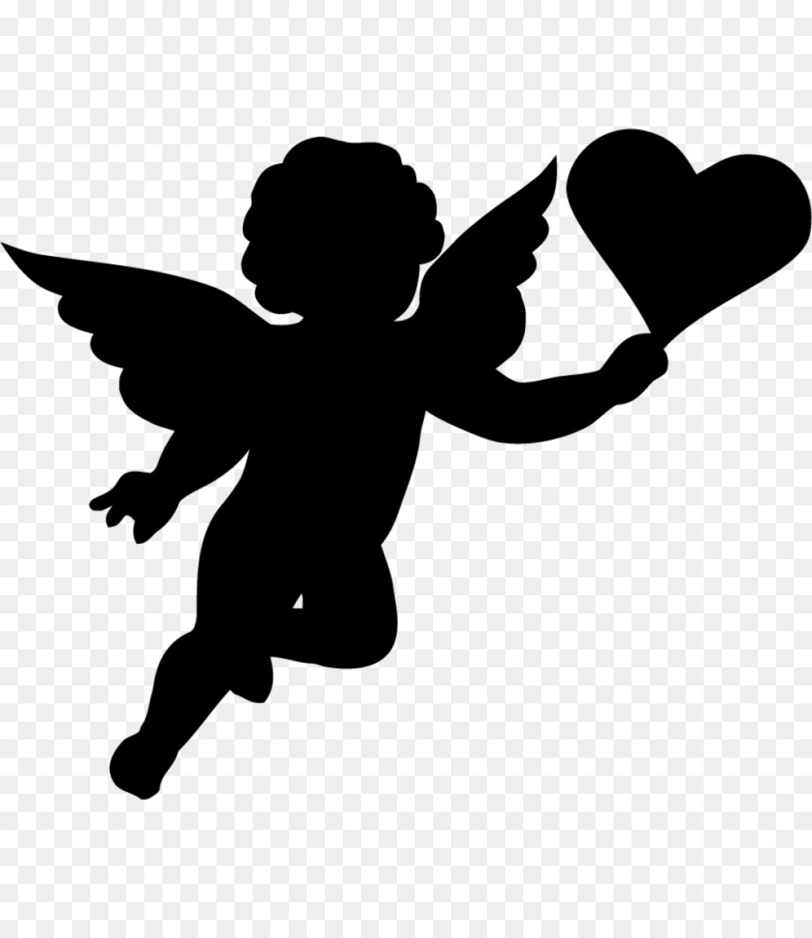 Cherub Cupid Silhouette Clip art - angel baby png download - 1050*1200 - Free Transparent Cherub png Download.