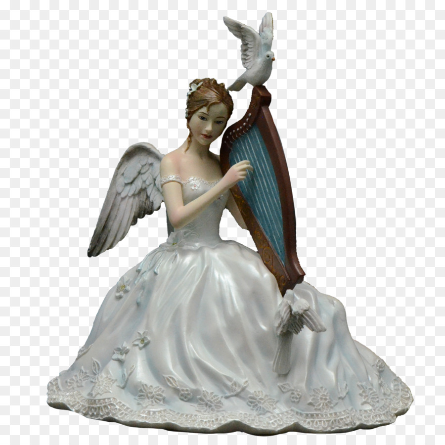 Figurine Fairy Statue Artist - Fantasy Angel Transparent PNG png download - 960*960 - Free Transparent Figurine png Download.