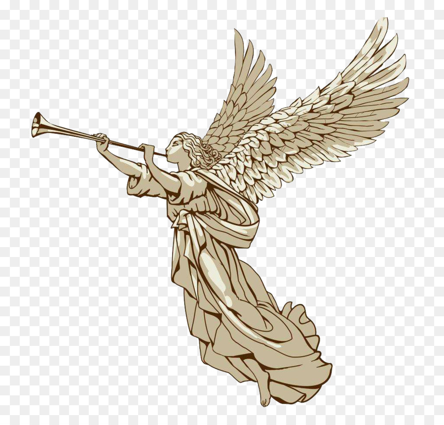 Trumpet Angel Illustration - Angel statue png download - 1024*966 - Free Transparent Trumpet png Download.
