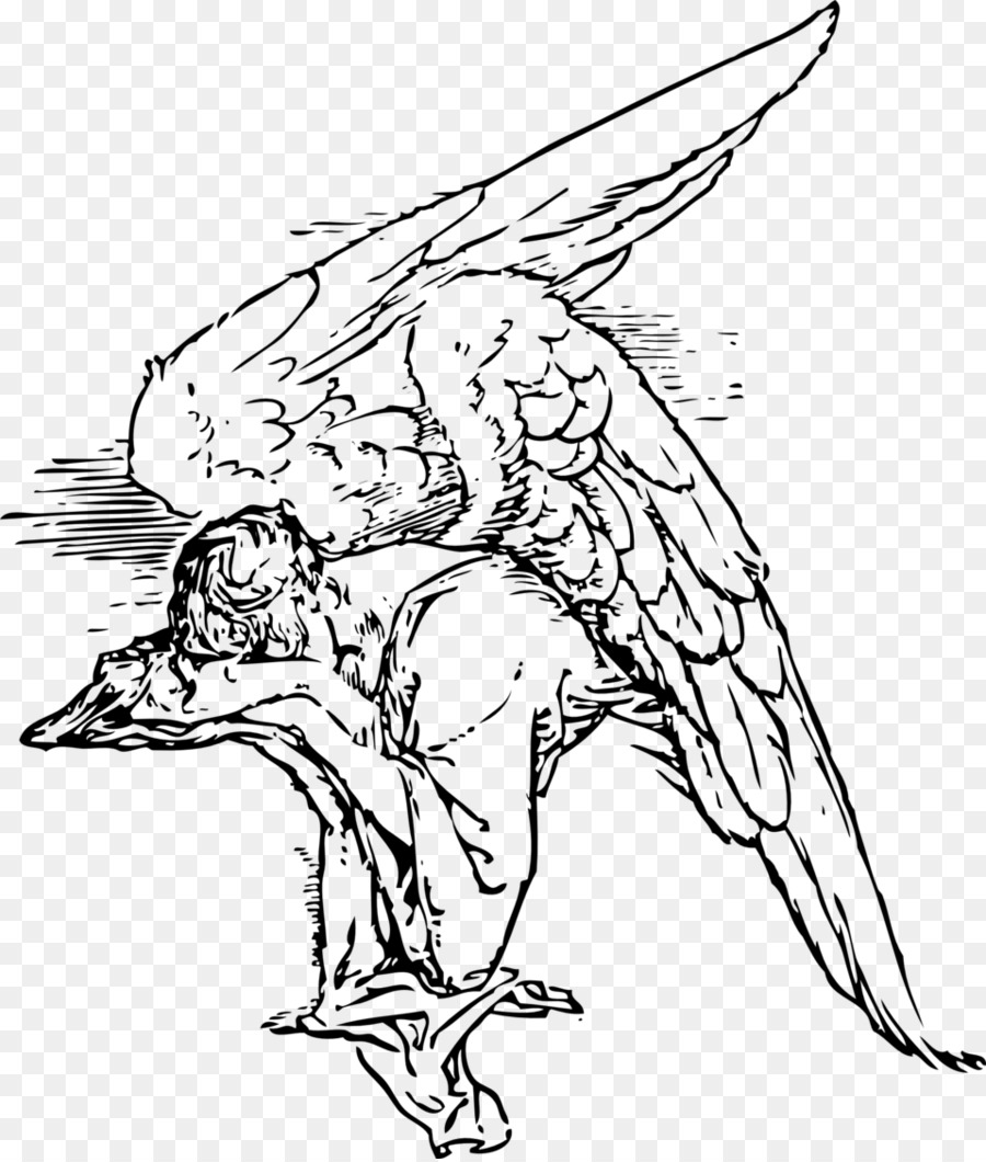 Drawing Clip art - angel wing png download - 958*1125 - Free Transparent Drawing png Download.