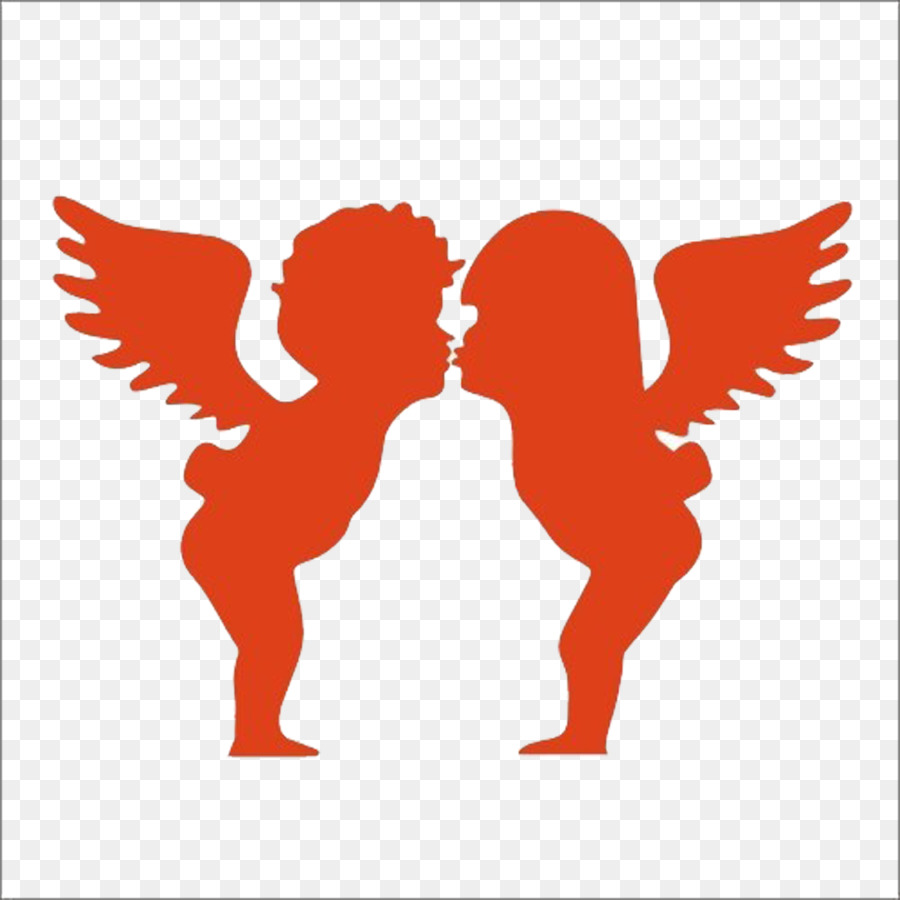 2014 Kiss of Love protest Silhouette Logo - Kissing Angels Silhouette png download - 1000*1000 - Free Transparent  png Download.
