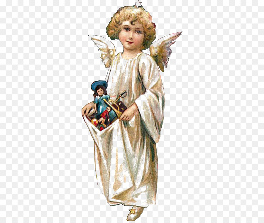 Victorian era Cherub Santa Claus Angel Christmas - Hand-painted angels png download - 344*754 - Free Transparent Victorian Era png Download.