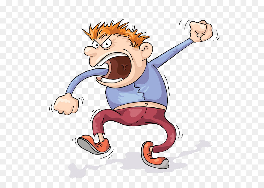 Screaming Anger Cartoon Clip art - Angry man png download - 640*630 - Free Transparent Screaming png Download.