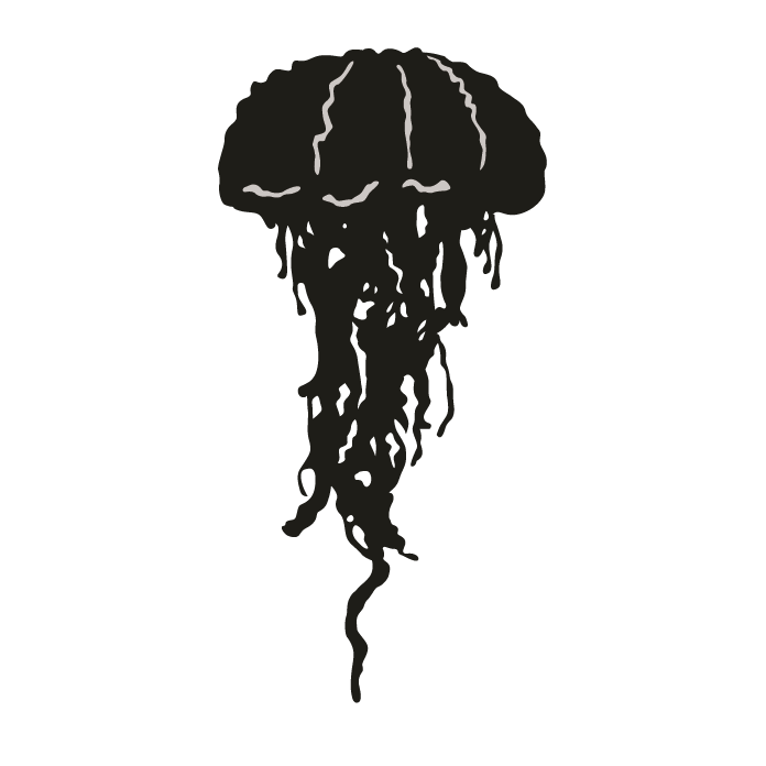 Jellyfish Silhouette Animal Clip art - jellyfish png download - 696*696 ...