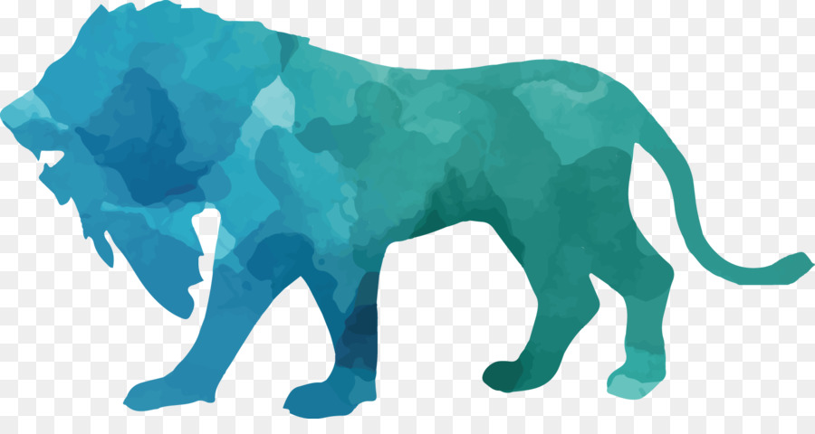 Silhouette Animal Lion - Colorful animal silhouettes set png download - 1621*834 - Free Transparent Silhouette png Download.