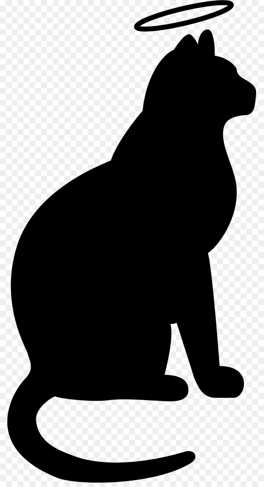 Cat Drawing Silhouette Art - animal silhouettes png download - 850*1645 - Free Transparent Cat png Download.