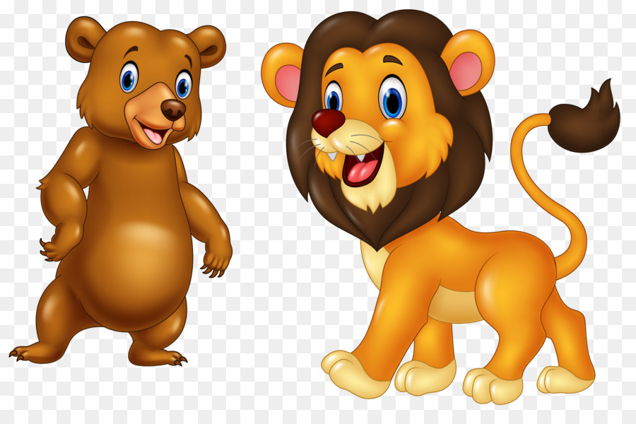 Lion Royalty-free Clip art - Cute animals png download - 3200*2104 - Free Transparent  png Download.
