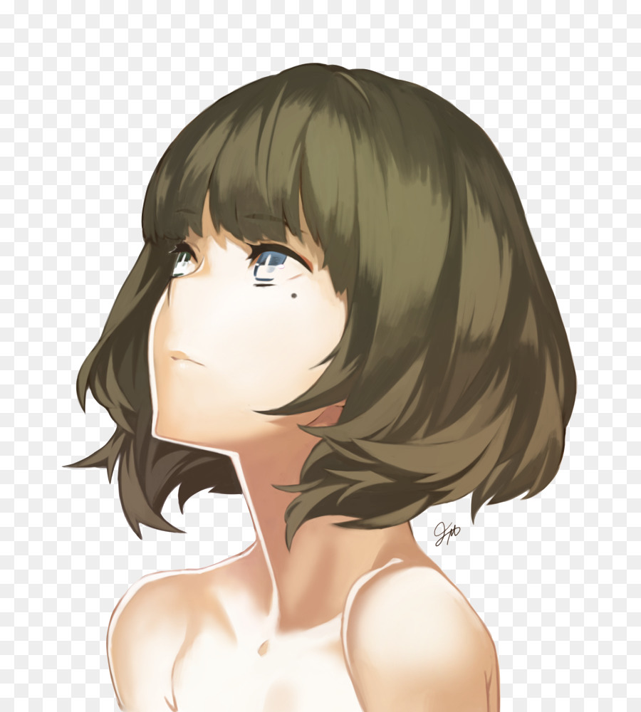 Anime hair, cartoon, hair, female png