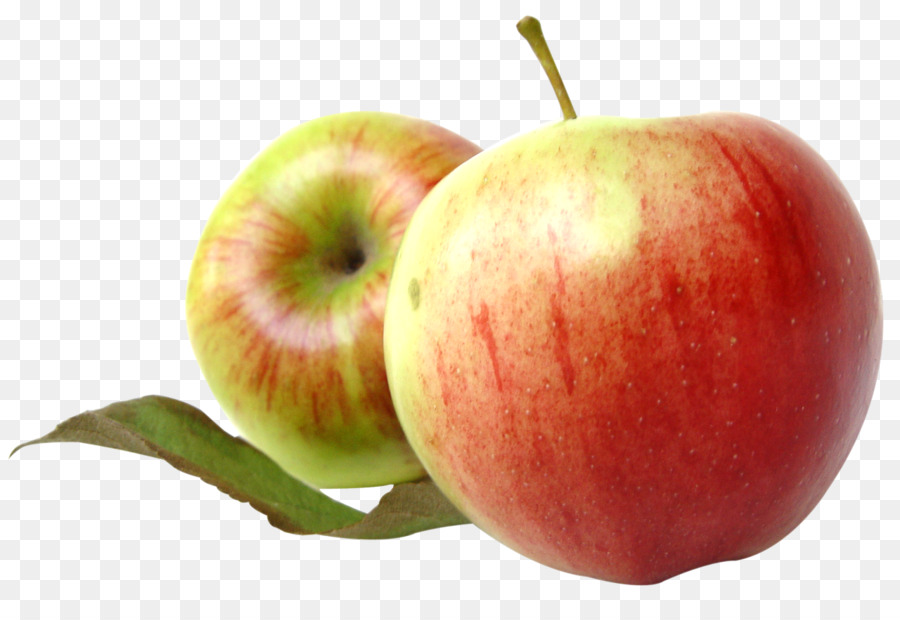 Apple Fruit Clip art - Two Red Apples with Leaves png download - 1280*863 - Free Transparent Apple png Download.