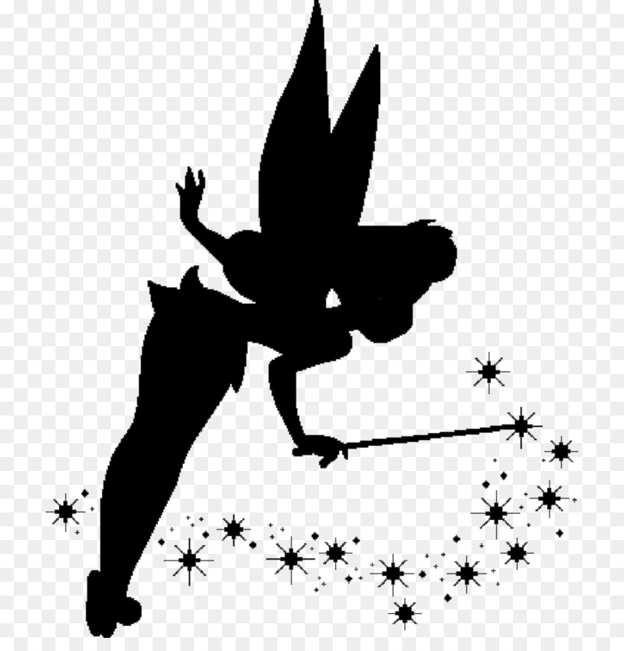 Tinker Bell Peter Pan Silhouette Stencil - peter pan png download - 768*921 - Free Transparent Tinker Bell png Download.