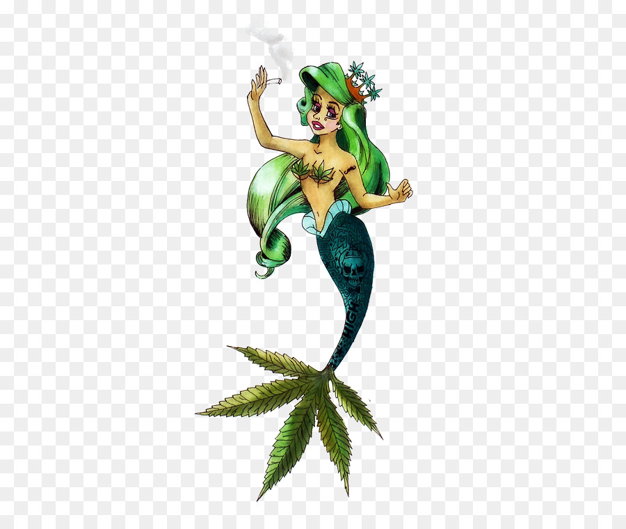 Ariel Cannabis smoking Tattoo - cannabis png download - 398*750 - Free Transparent Ariel png Download.