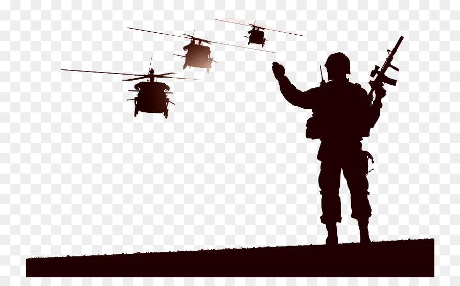 Helicopter Soldier Military - Soldiers and fighters silhouette vector png download - 800*543 - Free Transparent Helicopter png Download.
