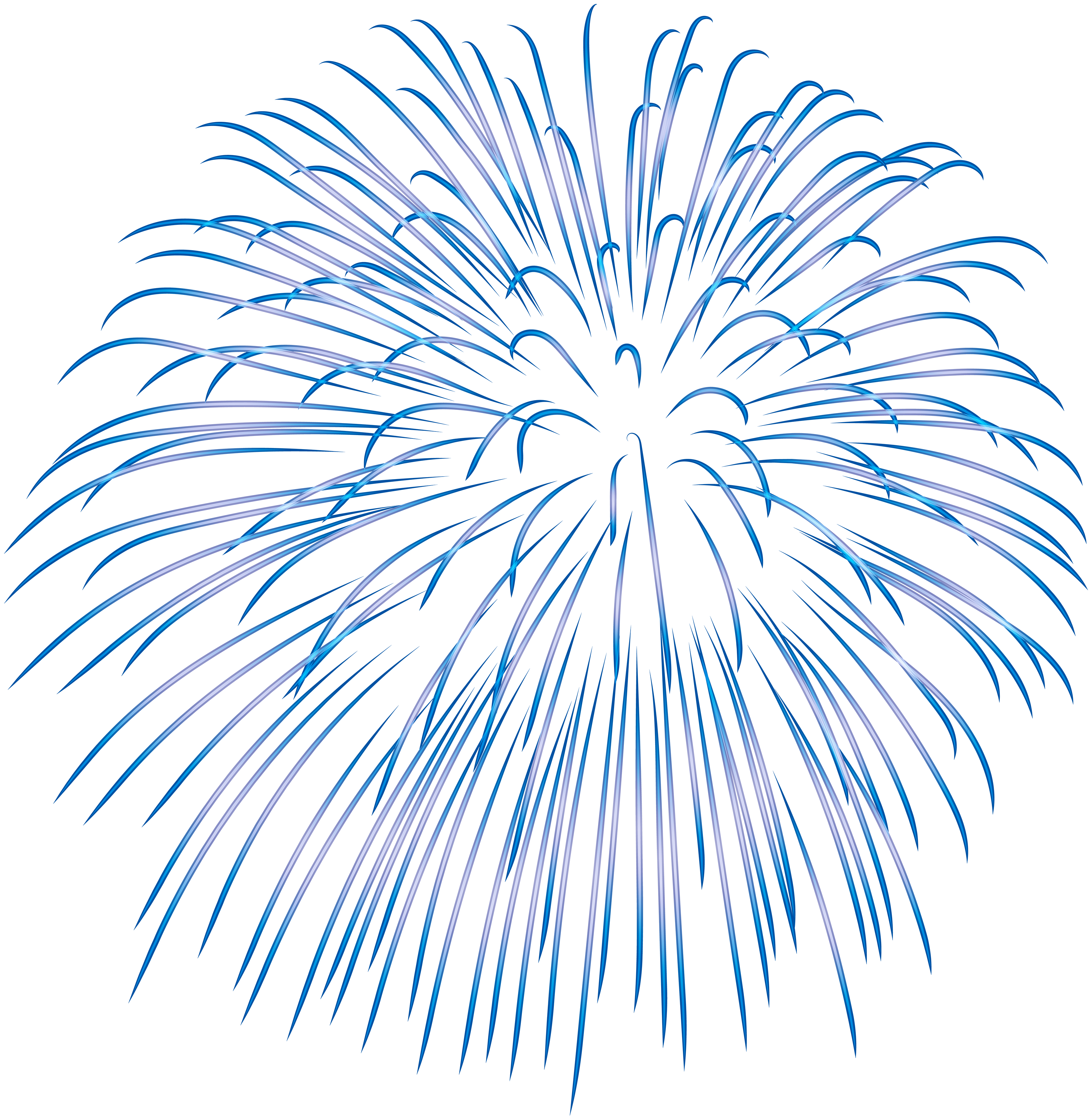blue fireworks transparent background
