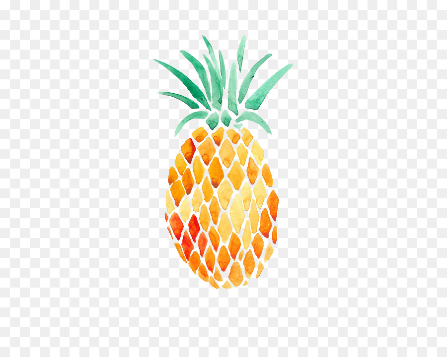 Pineapple Watercolor painting Art Transparent Watercolor - pineapple png download - 500*707 - Free Transparent Pineapple png Download.