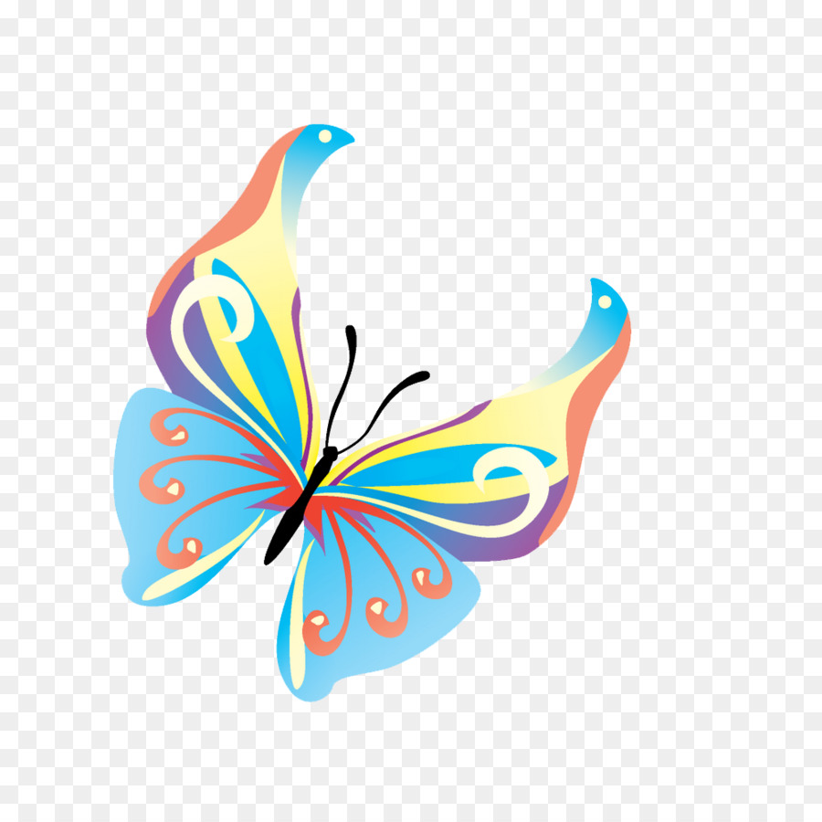 Butterfly Insect Clip art - Butterflies Vector Transparent Background png download - 1000*1000 - Free Transparent Butterfly png Download.