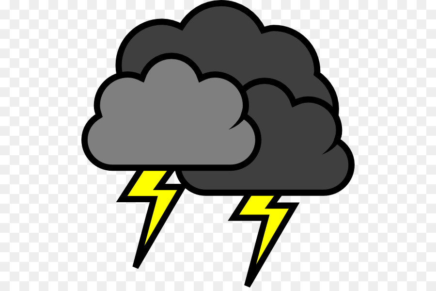 Thunderstorm Lightning Cloud Clip art - Transparent Weather Cliparts png download - 564*596 - Free Transparent Thunderstorm png Download.