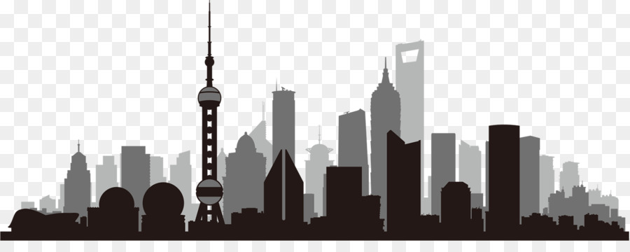 Shanghai Royalty-free Skyline - Silhouette png download - 1568*600 - Free Transparent Shanghai png Download.