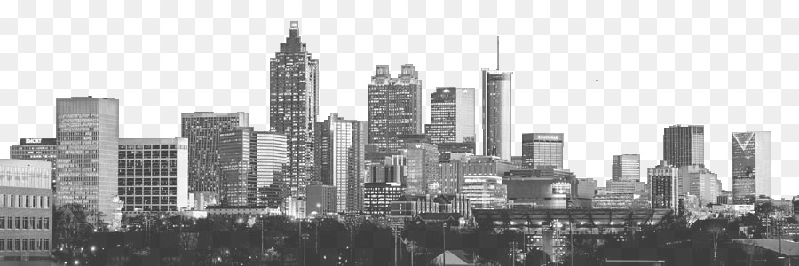 Downtown Atlanta Skyline Black and white Cityscape Photograph - atlanta skyline png download - 900*300 - Free Transparent Downtown Atlanta png Download.