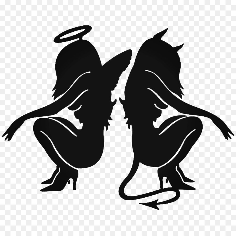 Decal Sticker Angel Devil Demon - devil tail png vector png download - 1000*1000 - Free Transparent Decal png Download.