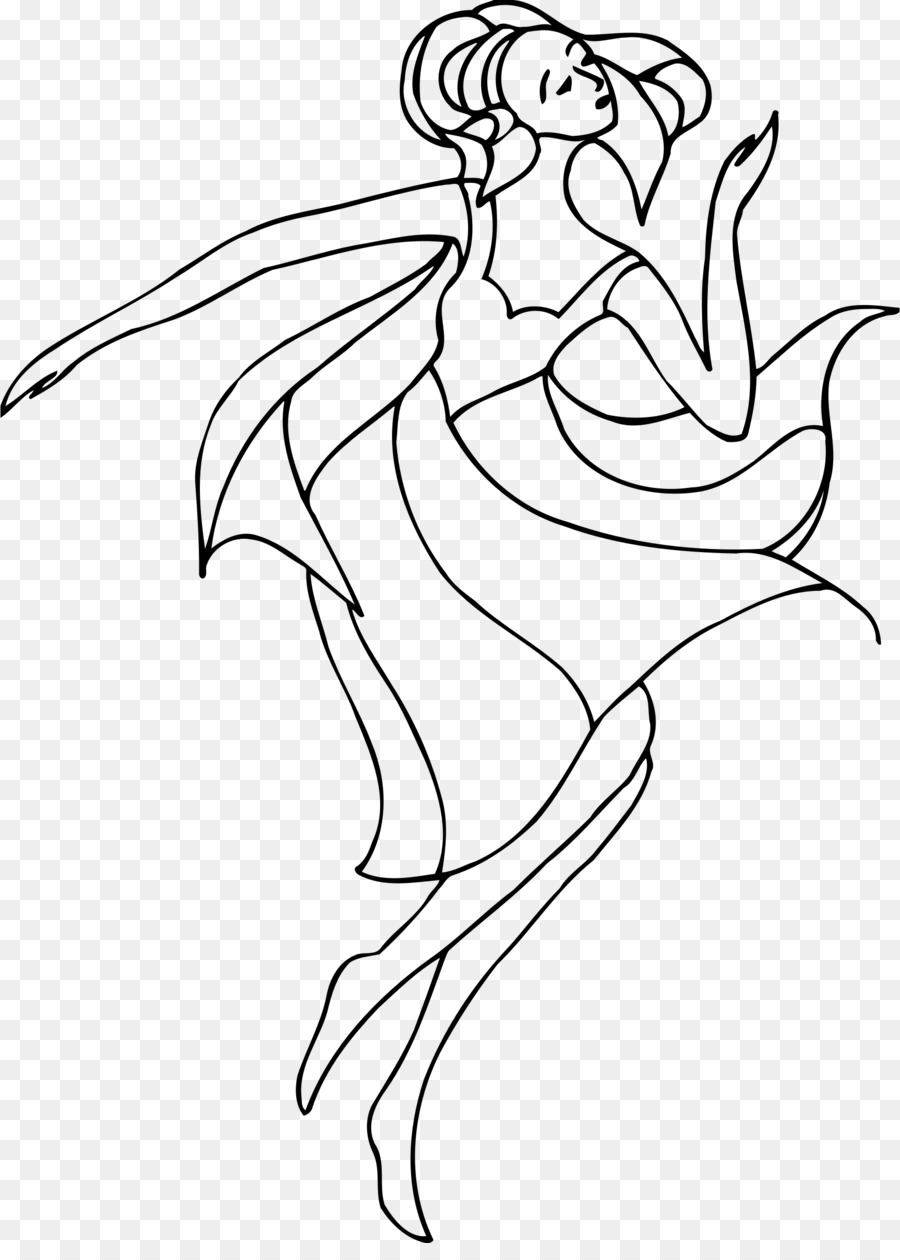 Black and white Line art Drawing Dance - baby ballerina png download - 1738*2400 - Free Transparent  png Download.