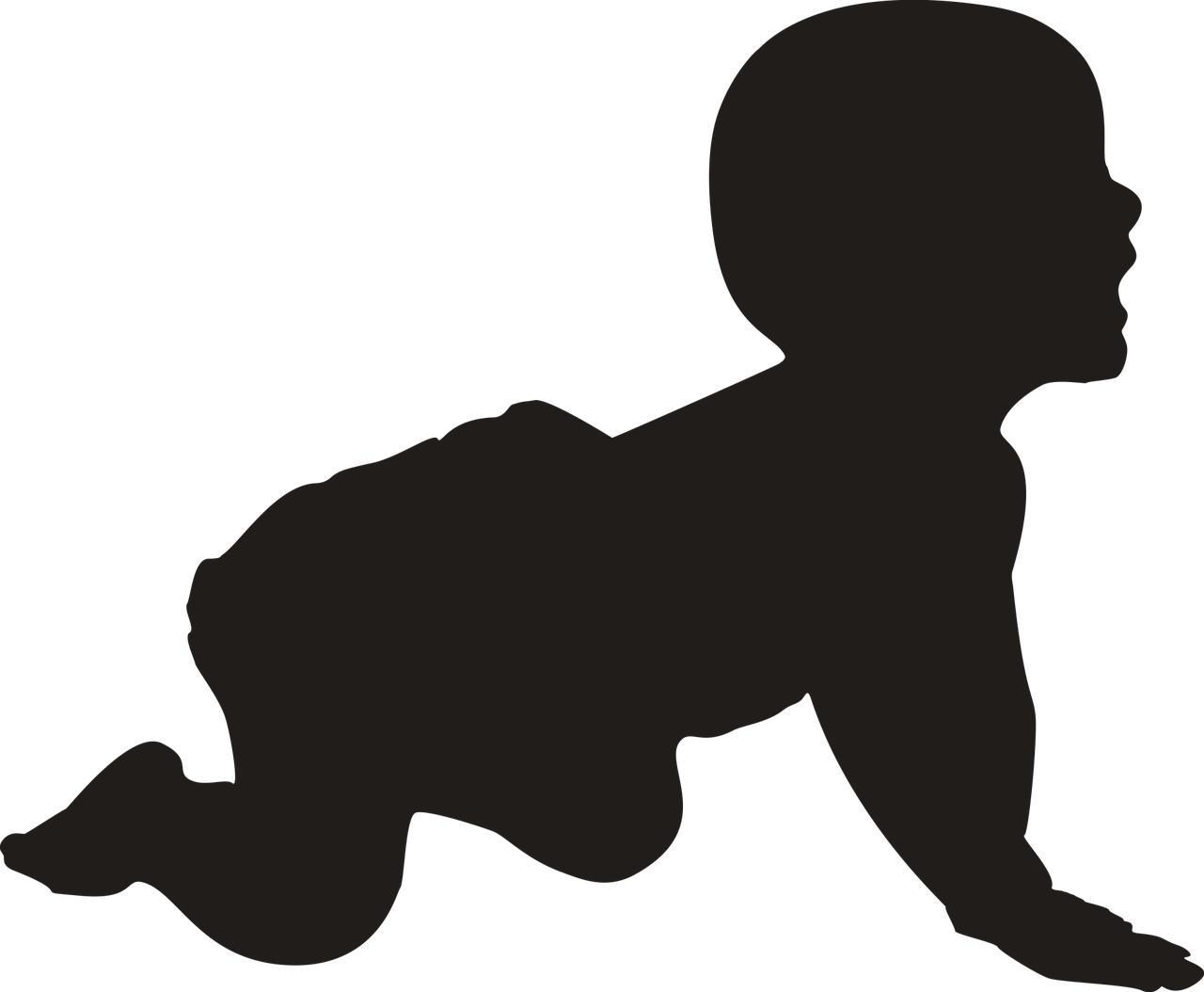 silhouette infant clipart
