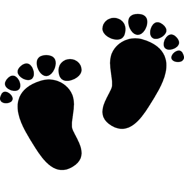 Footprint Infant Clip art - Cute little baby footprints png download ...