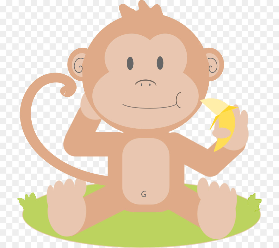 Baby Monkeys Primate Clip art - Cartoon Picture Of A Monkey png download - 800*800 - Free Transparent Baby Monkeys png Download.