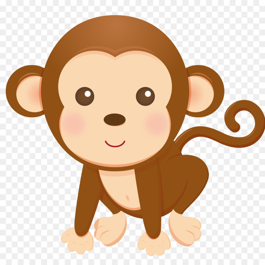 Child Infant Drawing Clip art - baby monkey png download - 1500*1500 - Free Transparent Child png Download.