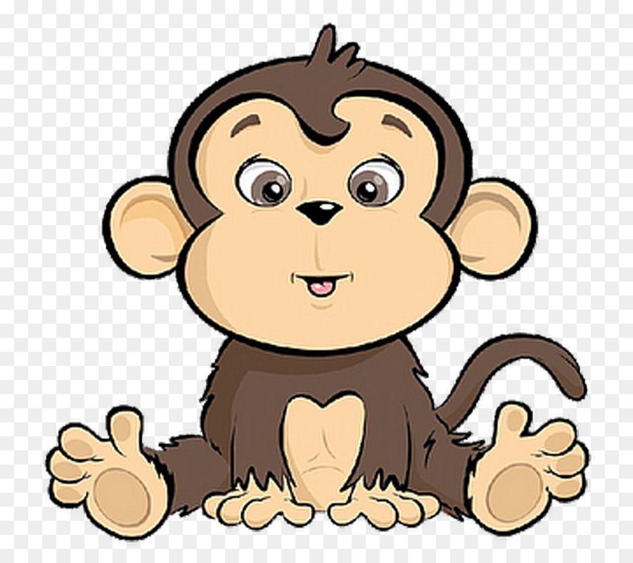 Cartoon Clip art Baby Monkeys Image - monkey png download - 800*800 - Free Transparent  Cartoon png Download.