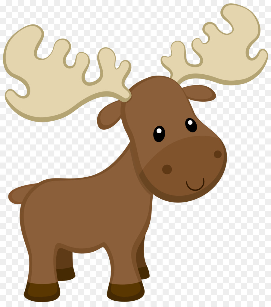 Moose Reindeer Birthday Party Cartoon - reindeer png download - 3048*3438 - Free Transparent Moose png Download.