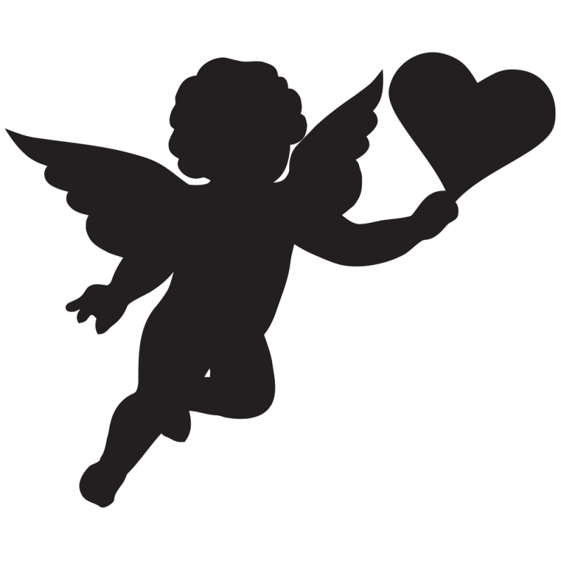 Cherub Cupid Silhouette Clip art - angel baby png download - 800*800 ...
