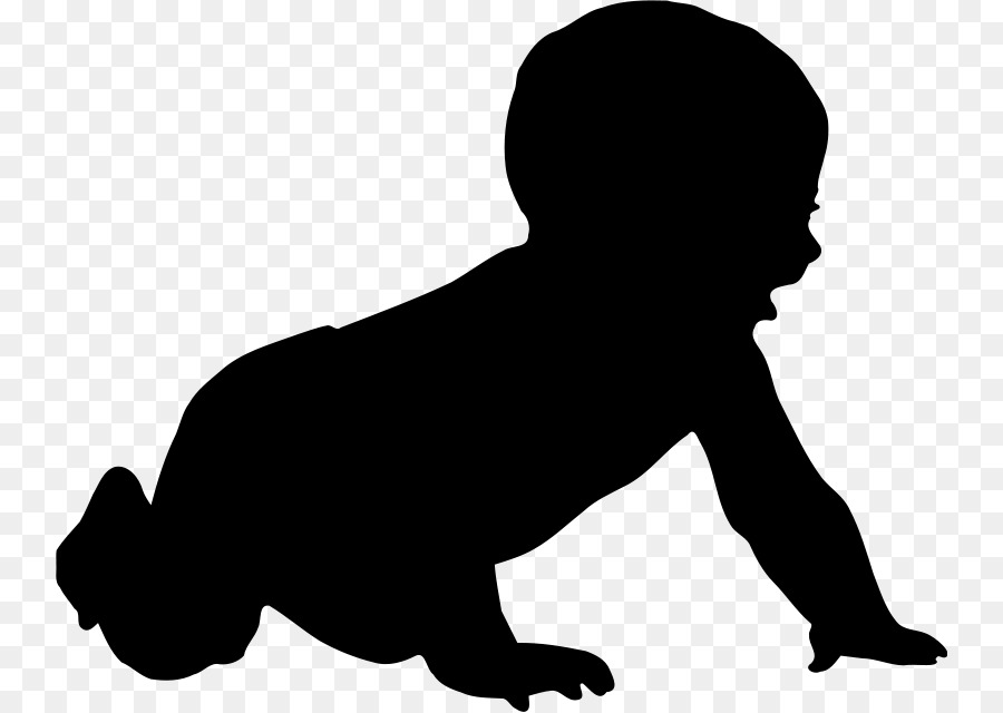 Silhouette Infant Drawing Clip art - Silhouette png download - 800*639 - Free Transparent Silhouette png Download.