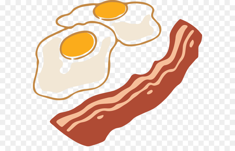 Bacon Fried egg Breakfast Clip art Ham - bacon png download - 648*562 - Free Transparent Bacon png Download.