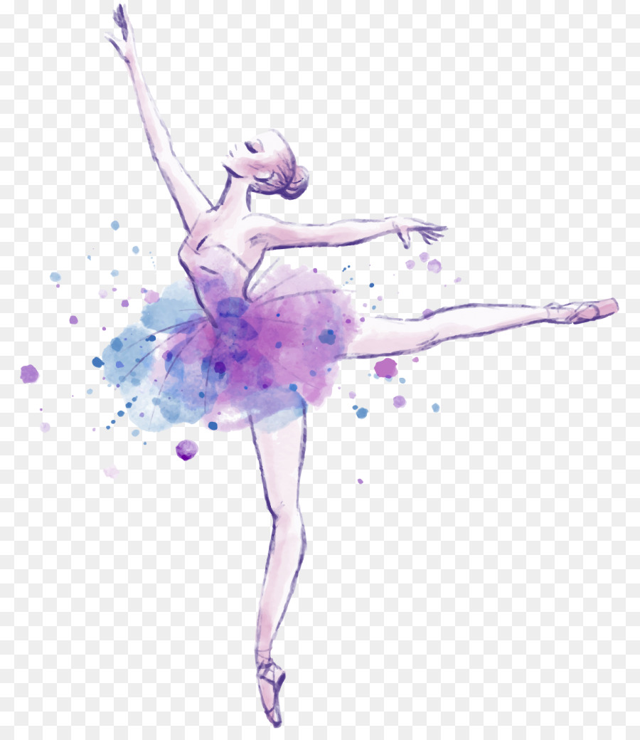 Ballet Dancer Drawing Watercolor painting - ballet png download - 843*1024 - Free Transparent  png Download.