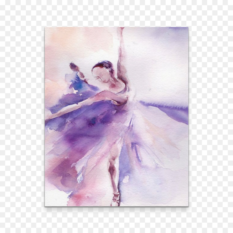 Ballet Dancer Watercolor painting - painting png download - 1024*1024 - Free Transparent Ballet Dancer png Download.