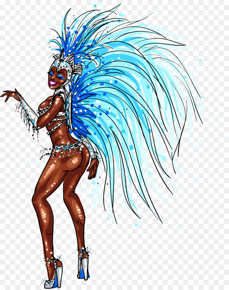 Brazilian Carnival Carnival in Rio de Janeiro Illustration - Vector Hand-painted dancers in Brazil png download - 1544*1949 - Free Transparent Brazilian Carnival png Download.