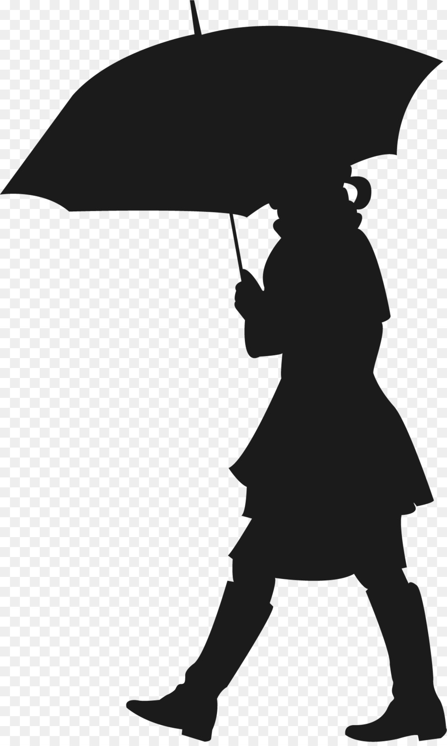 The Umbrellas Silhouette Wall decal Sticker - Pedestrians in the rain png download - 1139*1888 - Free Transparent Umbrellas png Download.