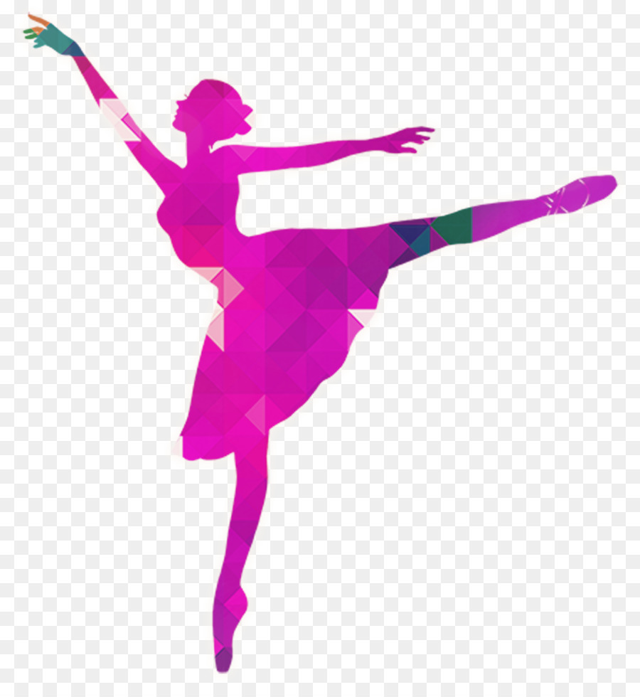 Ballet Dancer Silhouette - Vector Colorful hand-painted dancers png download - 2800*3000 - Free Transparent  png Download.