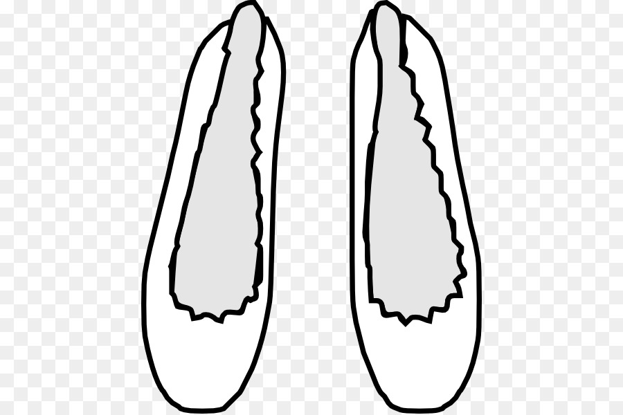 Slipper Shoe Ballet flat White Clip art - Ballet Slippers Clipart png download - 492*598 - Free Transparent  png Download.