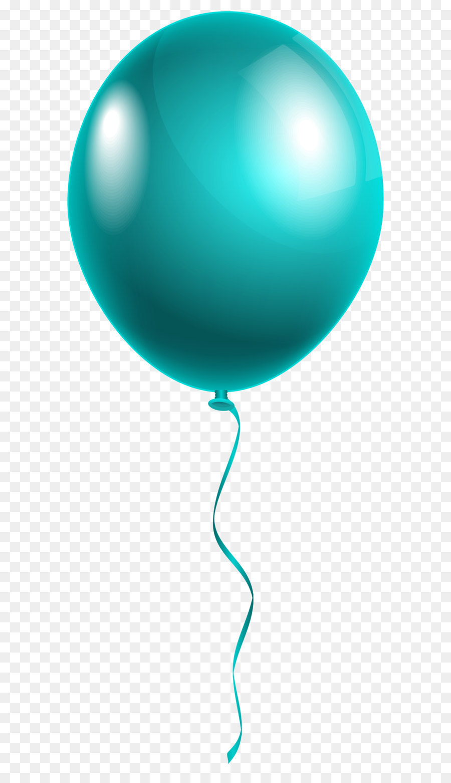 Balloon Sphere Font - Single Modern Blue Balloon PNG Clipart Image png download - 2681*6372 - Free Transparent Turquoise png Download.