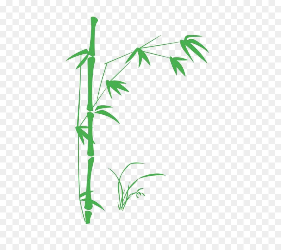 Wall decal Sticker Bamboo - Bamboo bamboo silhouette cartoon creative png download - 650*783 - Free Transparent Wall Decal png Download.